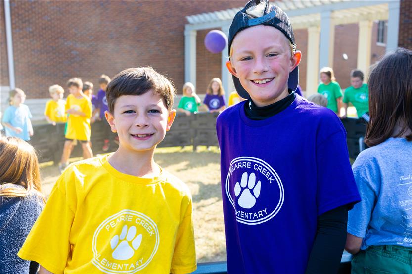Students participate in field day